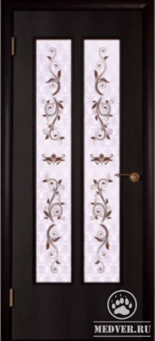 Декоративная витражная дверь-25